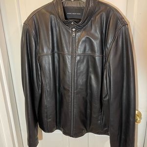 Beautiful Marc New York Mens Leather Coat